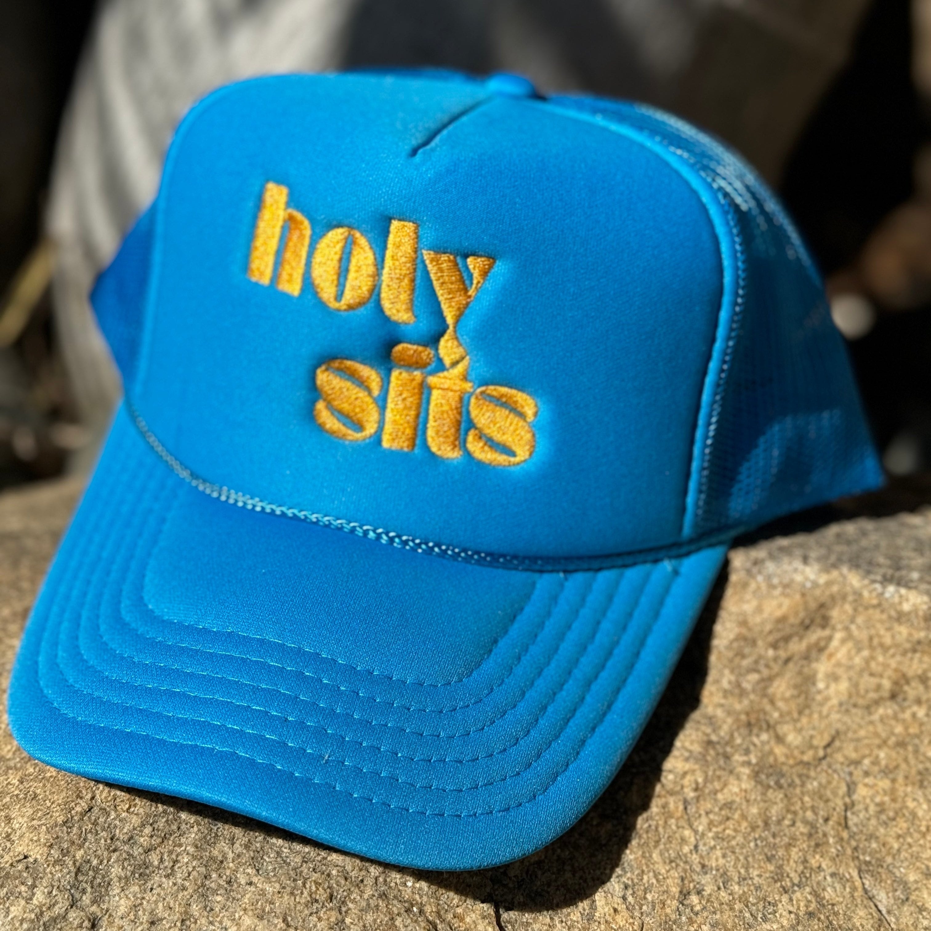 HOLY TRUCKER HAT - BLUE - Holy Sits