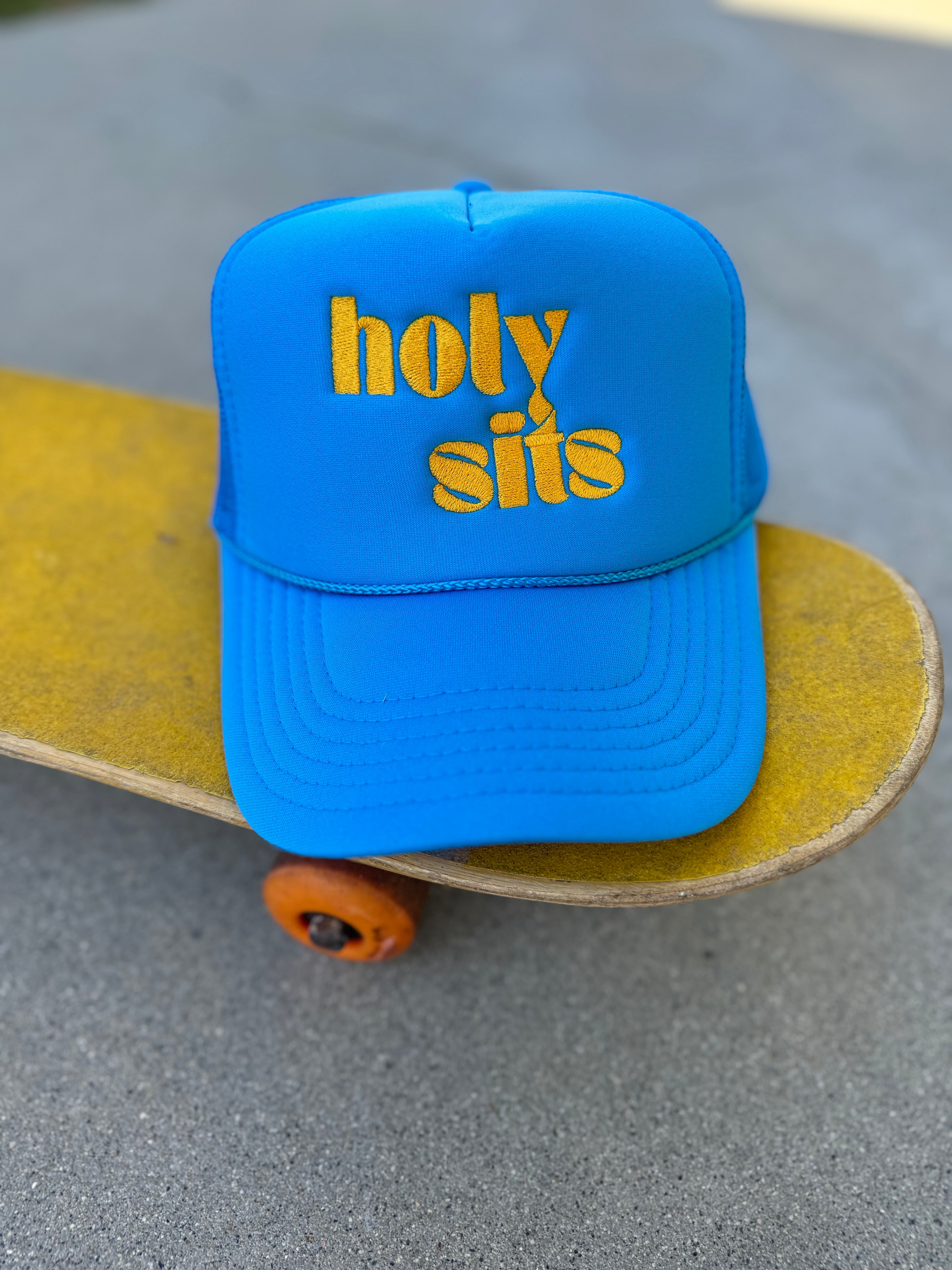 HOLY TRUCKER HAT - BLUE - Holy Sits